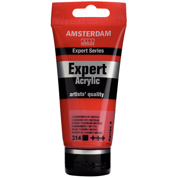 Amsterdam Expert 314 Expert acrylverf 75ml cadm.rood mid