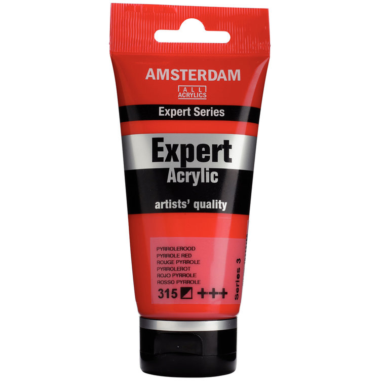 Amsterdam Expert 315 Expert acrylverf 75ml pyrrolerood