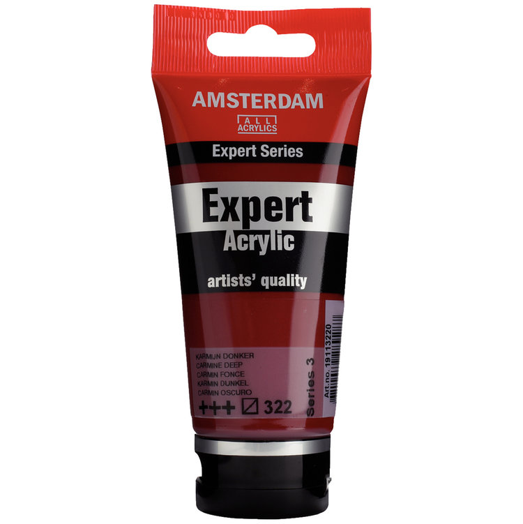 Amsterdam Expert 322 acrylverf tube 75ml - karmijn donker