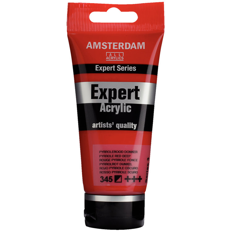 Amsterdam Expert 345 Expert acrylverf 75ml pyrrol.rood dnk