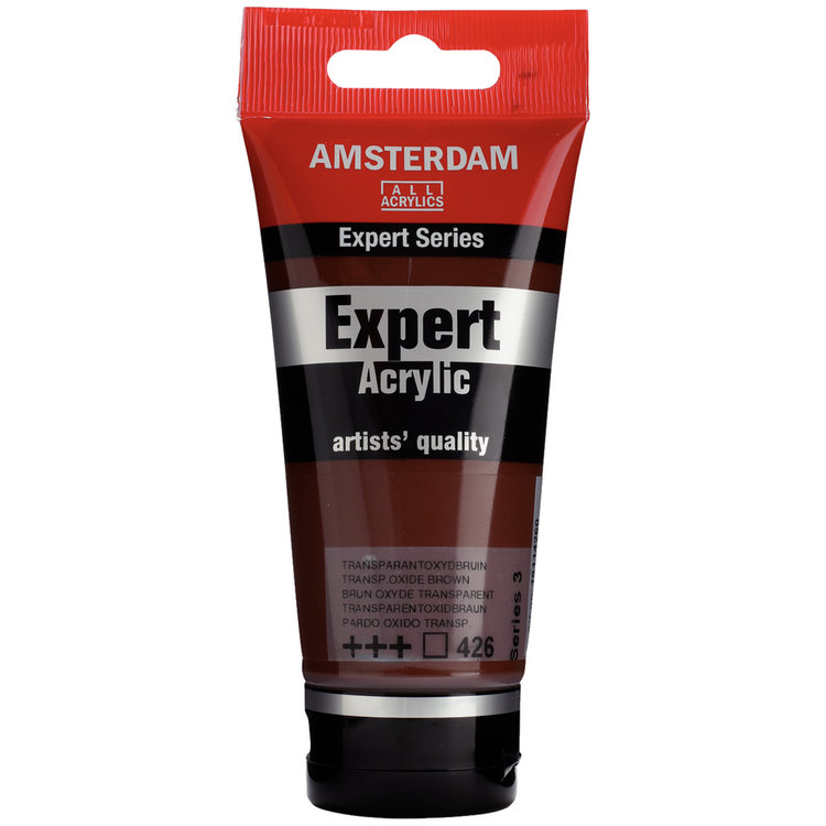 Amsterdam Expert 426 acrylverf tube 75ml - transparant oxydbruin