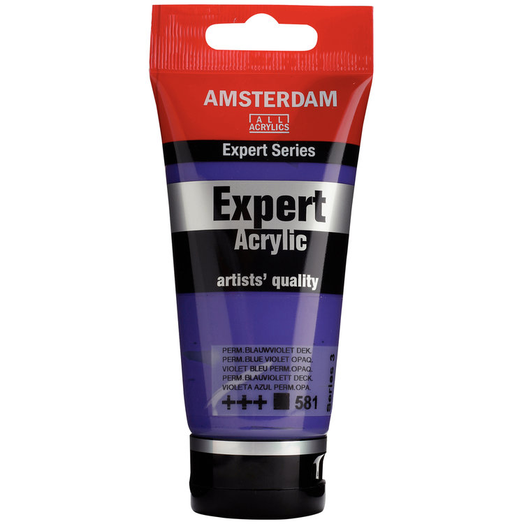 Amsterdam Expert 581 acrylverf tube 75ml - permanent blauwviolet opaque
