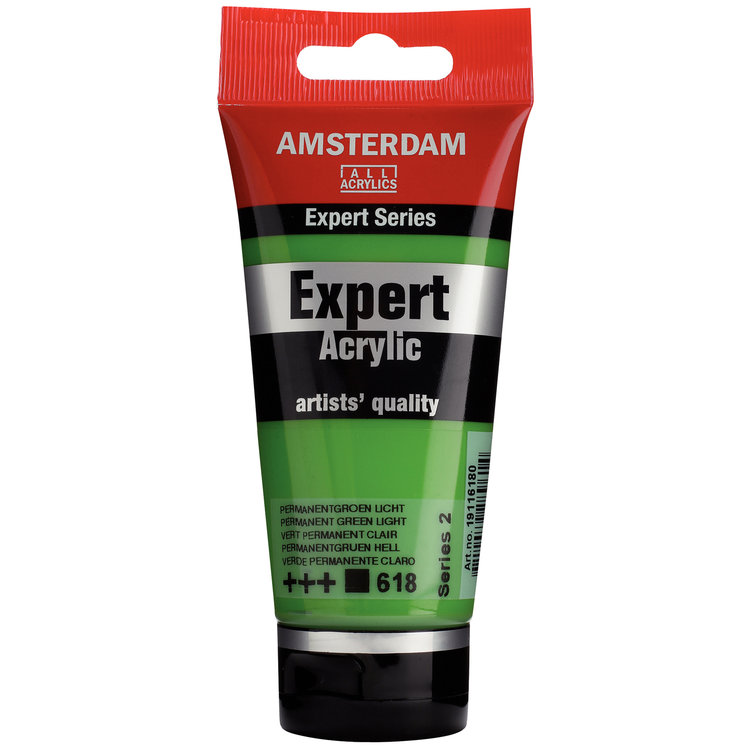 Amsterdam Expert 618 acrylverf tube 75ml - permanent groen licht