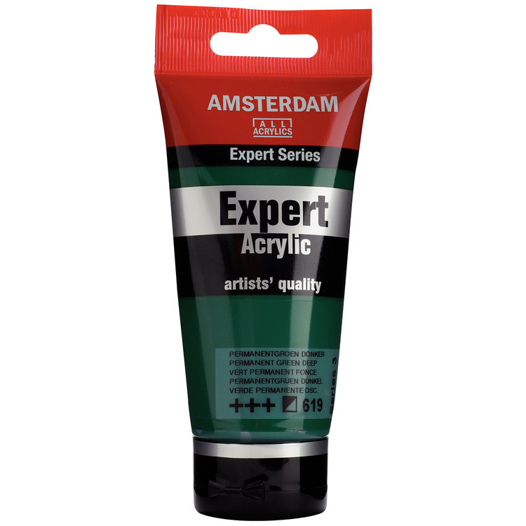 Amsterdam Expert 619 acrylverf tube 75ml - permanent groen donker