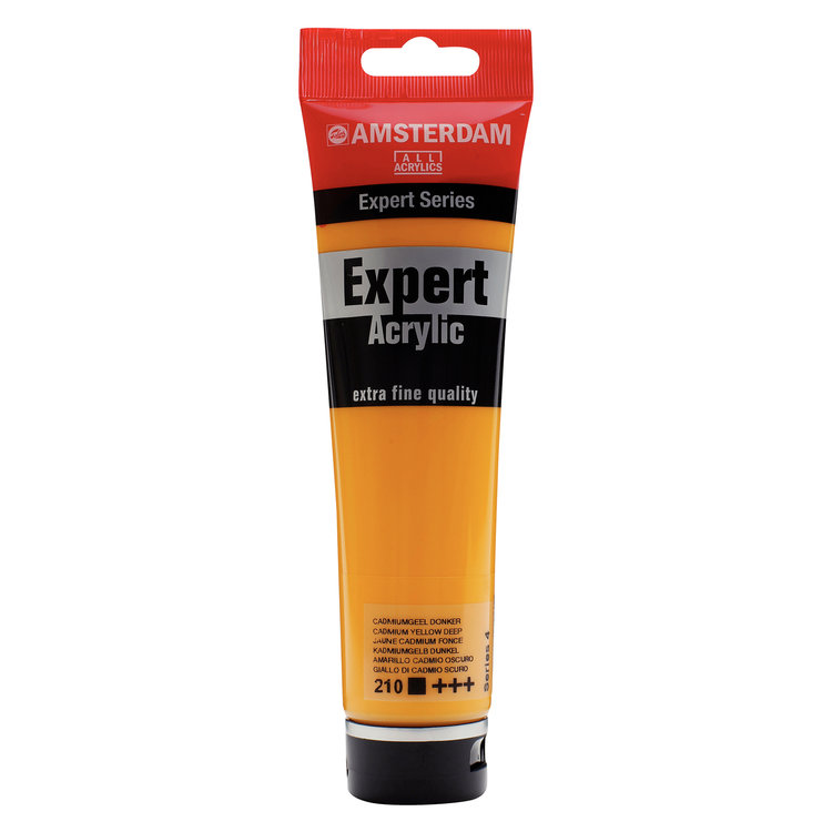 Amsterdam Expert 210 acrylverf tube 150ml -  cadmium geel donker
