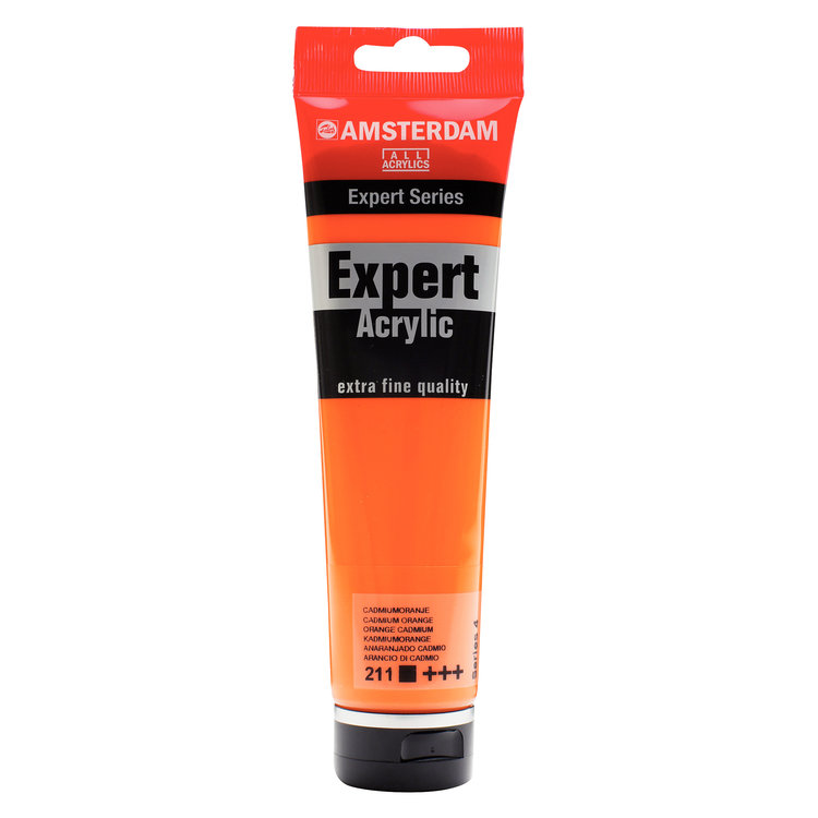 Amsterdam Expert 211 acrylverf tube 150ml -  cadmium oranje