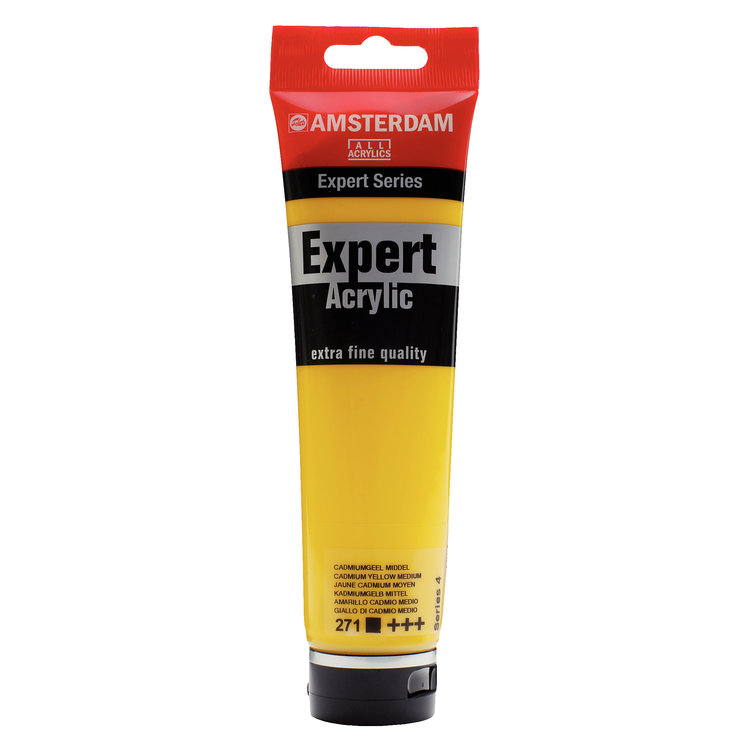 Amsterdam Expert 271 acrylverf tube 150ml -  cadmium geel middel