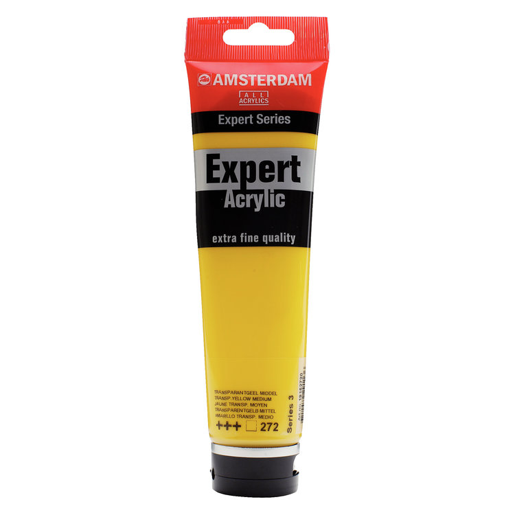Amsterdam Expert 272 acrylverf tube 150ml -  transparant geel middel