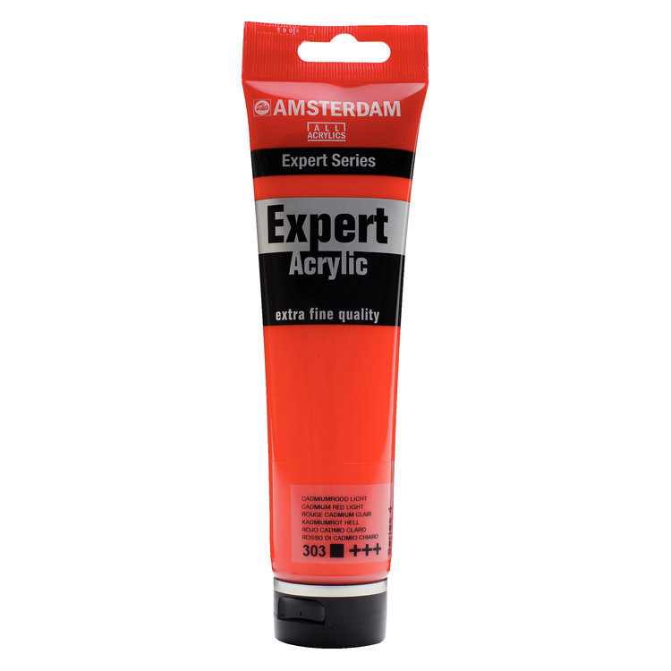 Amsterdam Expert 303 acrylverf tube 150ml -  cadmium rood licht