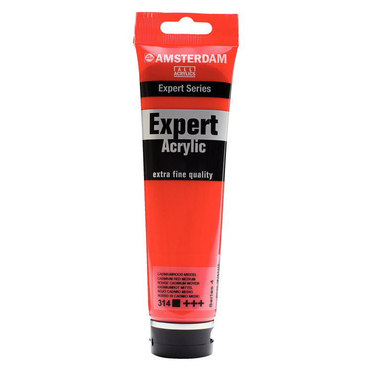 Amsterdam Expert 314 Expert acrylverf 150ml cadm.rood mid