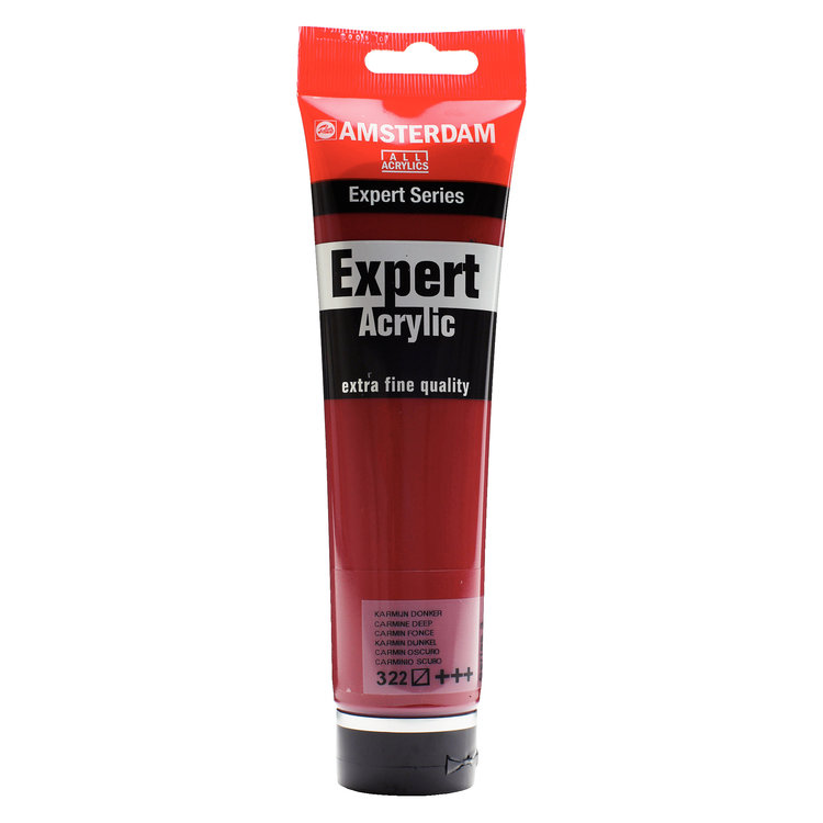 Amsterdam Expert 322 acrylverf tube 150ml - karmijn donker
