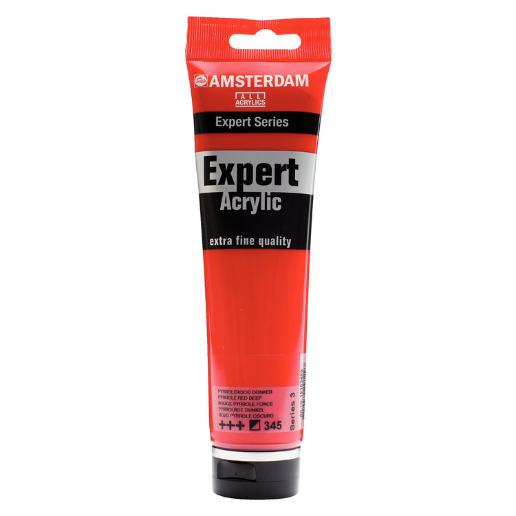 Amsterdam Expert 345 acrylverf tube 150ml - pyrrol rood donker