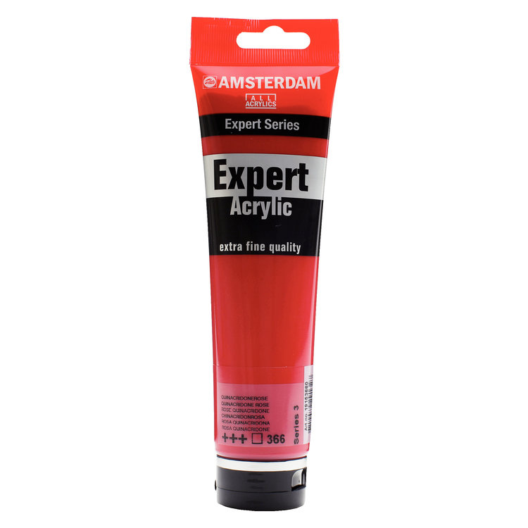Amsterdam Expert 366 acrylverf tube 150ml -  quinacridone rose