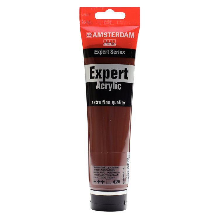 Amsterdam Expert 426 acrylverf tube 150ml -  transparant oxydbruin