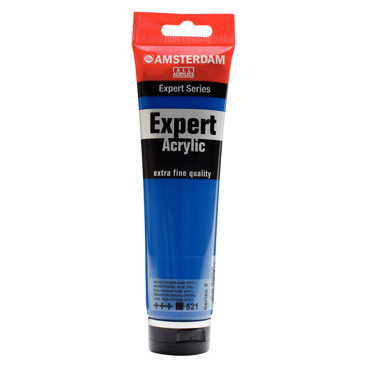 Amsterdam Expert 521 acrylverf tube 150ml - indantreen blauw phtalo