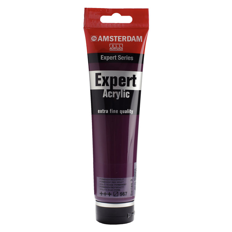 Amsterdam Expert 567 acrylverf tube 150ml - permanent roodviolet