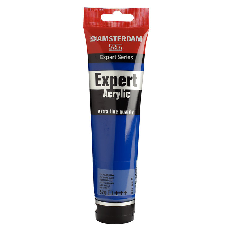 Amsterdam Expert 570 acrylverf tube 150ml - phtaloblauw
