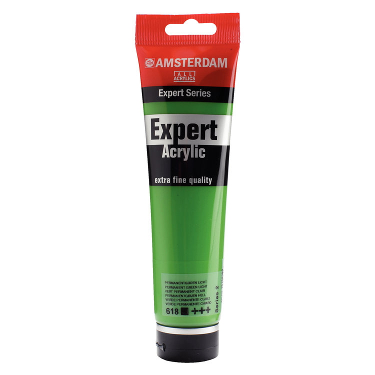 Amsterdam Expert 618 acrylverf tube 150ml -  permanent groen licht