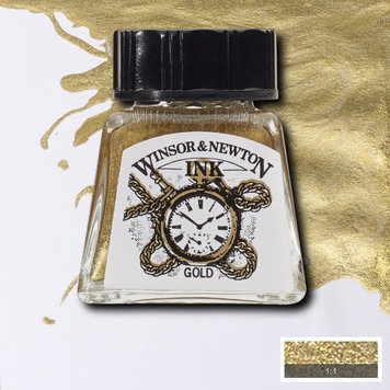 Winsor & Newton gold - tekeninkt