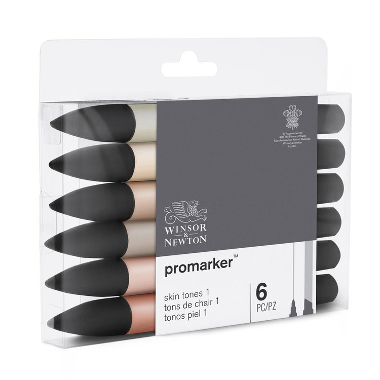 Winsor & Newton 6 Promarker skin tones (1)