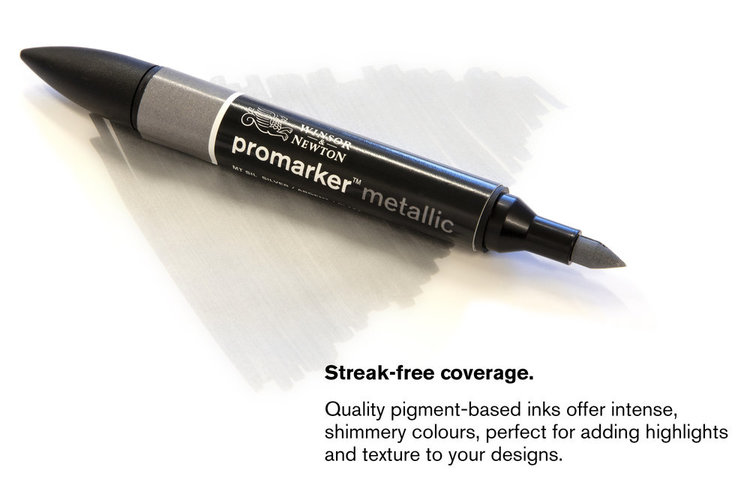 Winsor & Newton 6 Promarker metallic