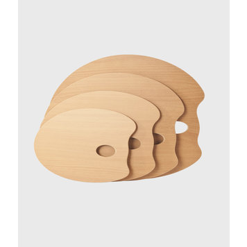 Mabef houten palet ovaal 30x40 cm
