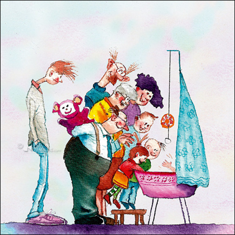 Art Revisited kunstkaart Marius van Dokkum - als 2 druppels water