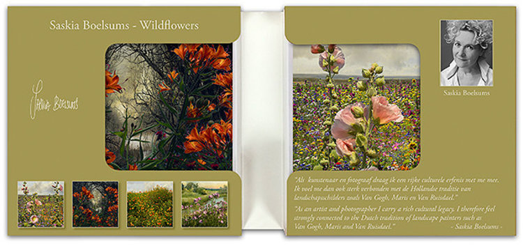 Art Revisited Wildflowers - mapje met 8 kaarten Saskia Boelsums