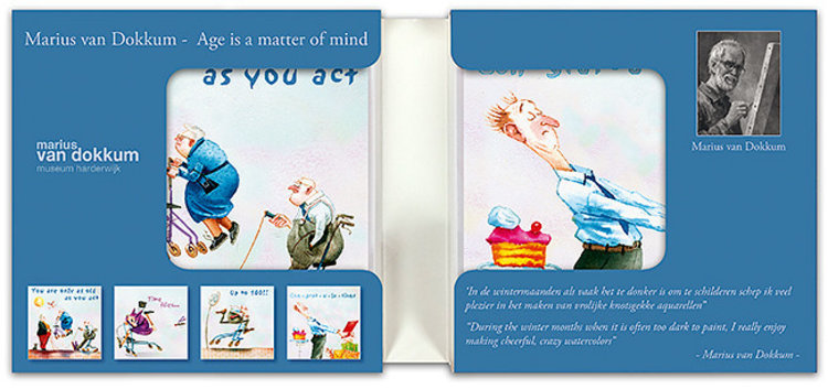 Art Revisited Age is a matter of mind- mapje met 8 kaarten Marius van Dokkum