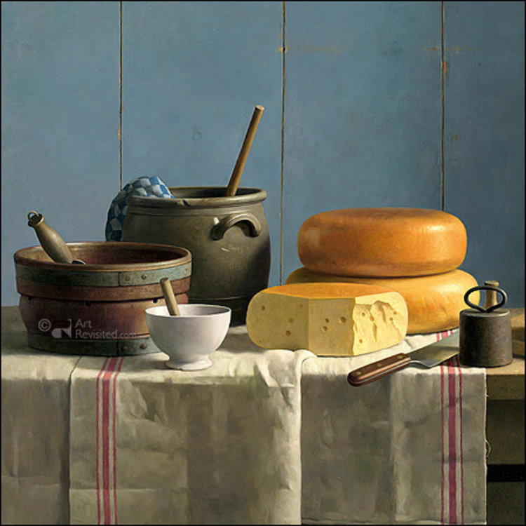 Art Revisited Meesterschilder - mapje met 8 kaarten van Henk Helmantel