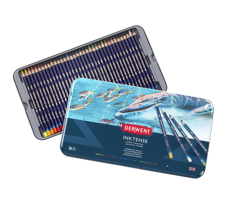 Derwent inktense aquarelpotloden - blik (36)