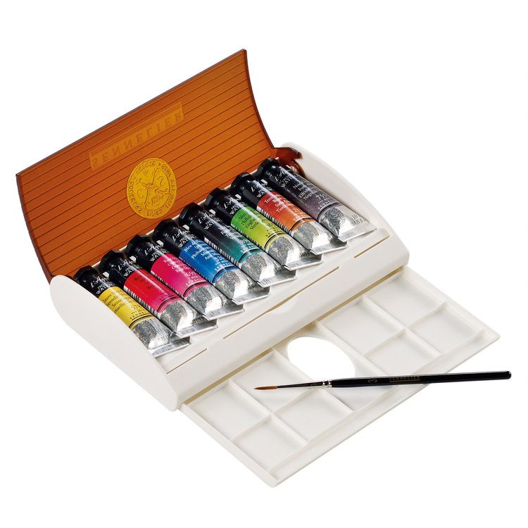 Sennelier aquarelverf travel box 8 tubes