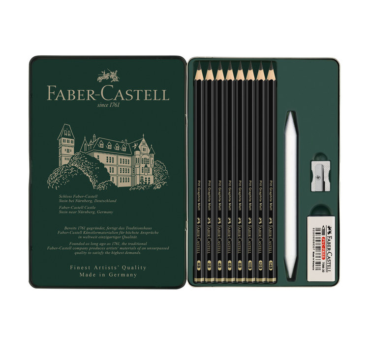 Faber Castell Pitt grafietpotloden MAT 11-delige set