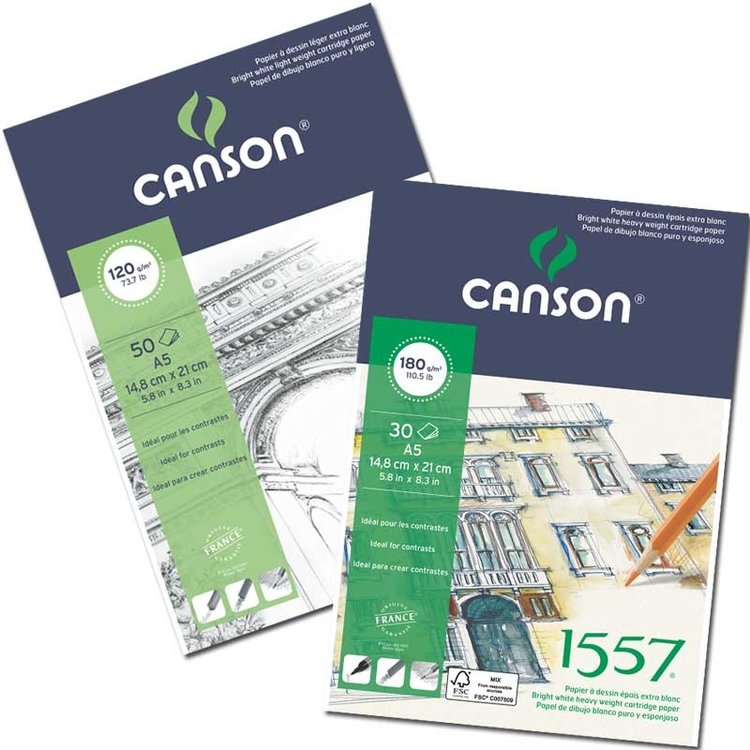 Canson 1557 tekenpapier blok