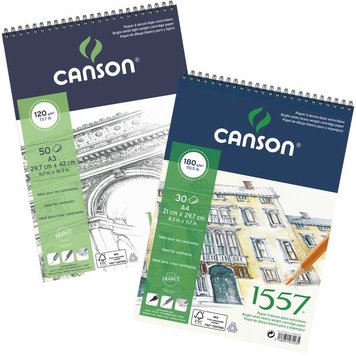 Canson 1557 tekenpapier (spiraal)