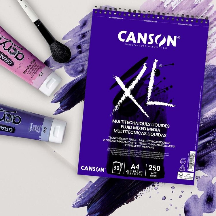 Canson XL mixed media papier (natte techniek)