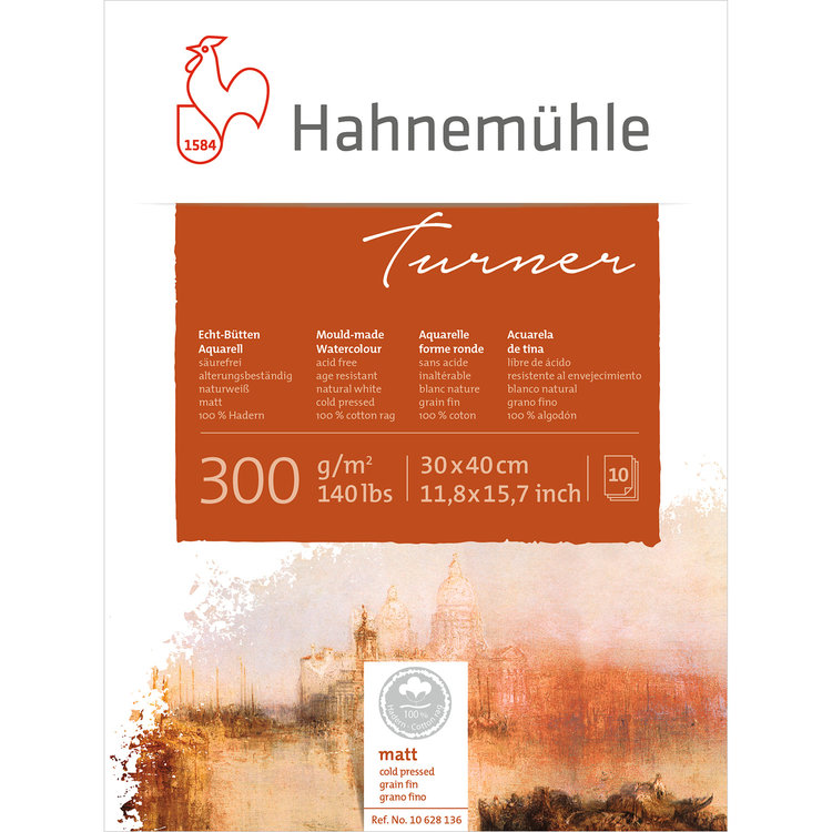 Hahnemühle Turner aquarelpapier (300) blok
