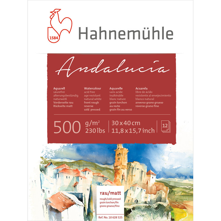 Hahnemühle Andalucia aquarelpapier blok
