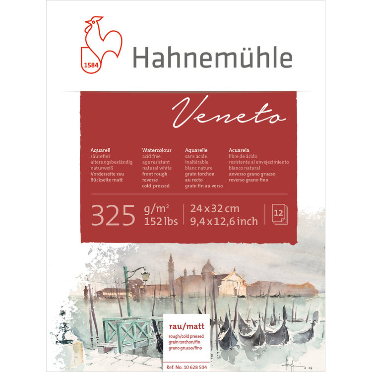 Hahnemühle Veneto aquarelpapier blok