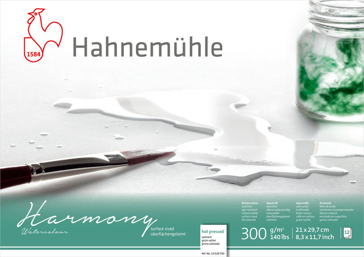 Hahnemühle Harmony aquarelpapier blok 30x40 cm hot pressed