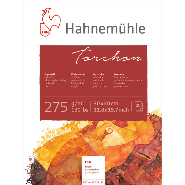 Hahnemühle Torchon aquarelpapier blok - 30x40 cm
