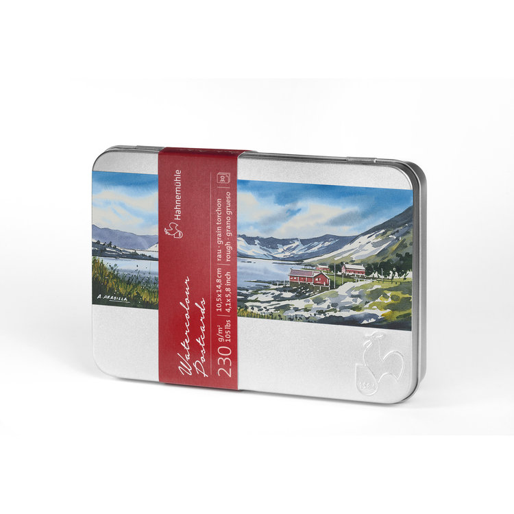 Hahnemühle blik met aquarel ansichtkaarten