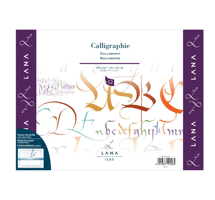 Lana kalligrafie papier blok - 30x40 cm
