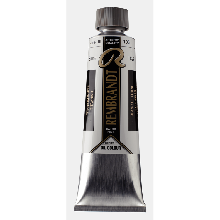Rembrandt 105 olieverf tube 150ml -  titaanwit