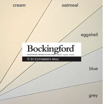 Bockingford (St. Cuthberts Mill) aquarelpapier GRIJS (10 vel)