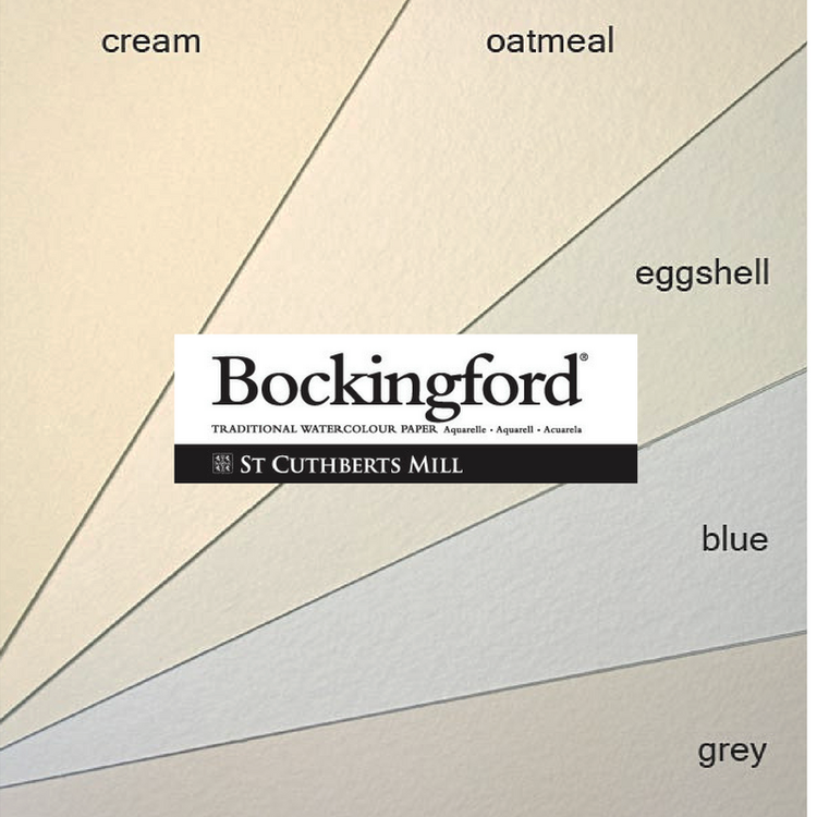 Bockingford (St. Cuthberts Mill) grijs aquarelpapier (pak 10 vellen) 56x76 cm