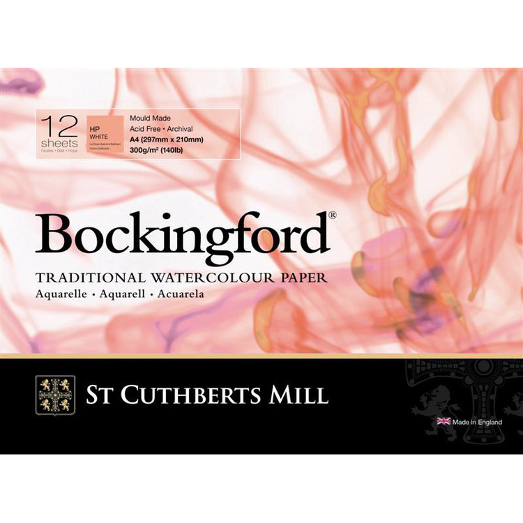 Bockingford (St. Cuthberts Mill) blok aquarelpapier (1-zijdig gelijmd)