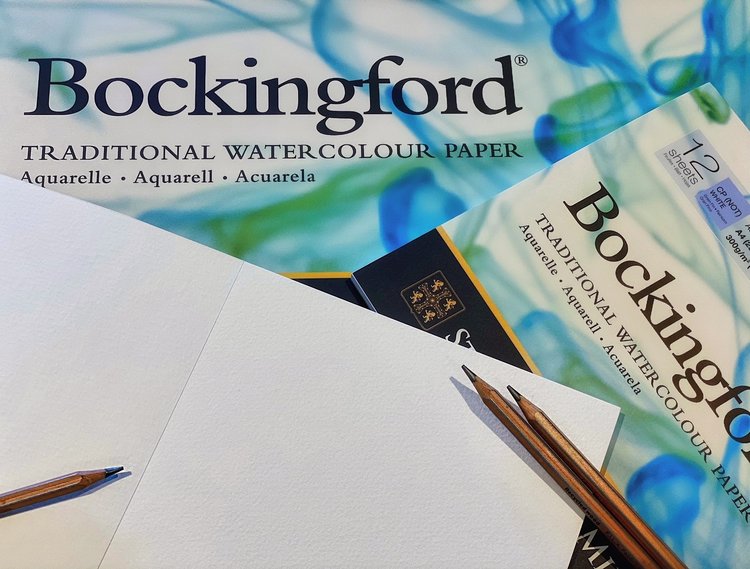 Bockingford (St. Cuthberts Mill) blok aquarelpapier (1-zijdig gelijmd)