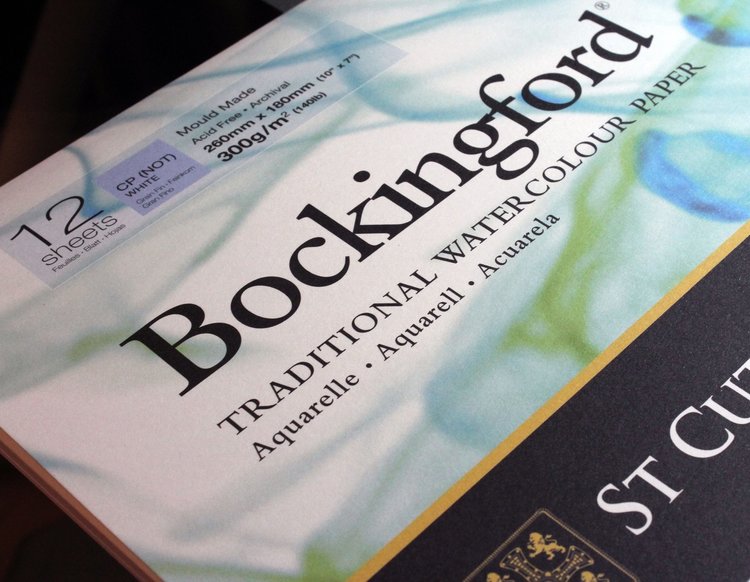 Bockingford (St. Cuthberts Mill) blok aquarelpapier (4-zijdig gelijmd