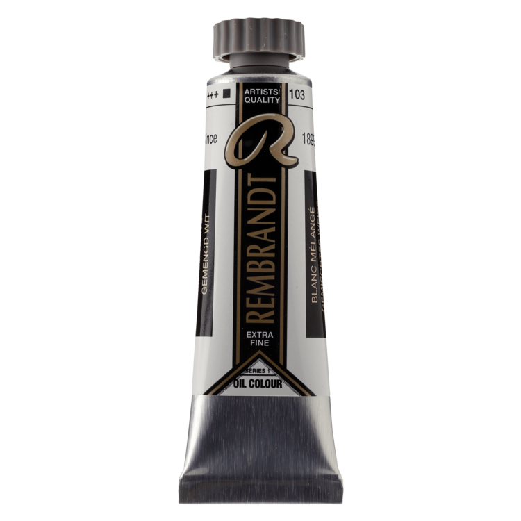 Rembrandt 103 olieverf tube 15ml - gemengd wit